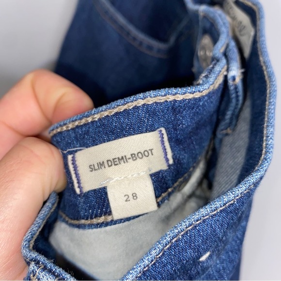 Madewell Slim Demi Boot Jeans Midwick Wash - Picture 7 of 11